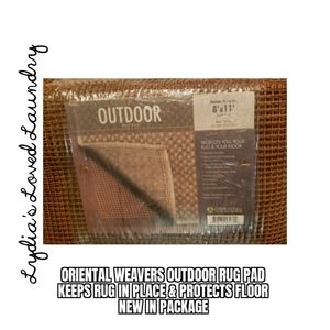 Outdoor Rug Pad - Oriental Weavers 8x11 New NWT Protective Pad For Floor